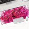 Gaming Mauspad,Mousepad XXL, Mauspad 700x400x3mm, Gamer Mouse Pad, Wasserdicht Tischunterlage Einer speziellen Oberfläche verbessert Geschwindigkeit und Präzision für Büro Zuhause Rosa Rosenblüte