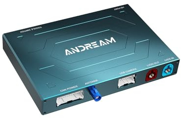 Andream Wireless CarPlay Android Auto MMI Interface Adapter Prime Retrofit Tuning Solutions Compatibile per BMW Serie 1-7 X1-X7 Mini I3 Z4 I8