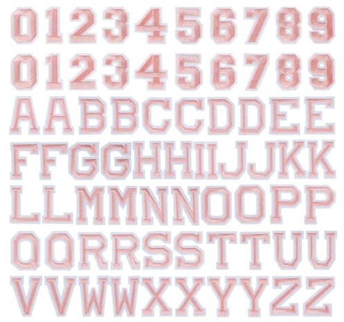 72 Pieces Alphanumeric Embroidery Fabric Patches, Iron-On Embroidery Patches, A-Z Alphabet Iron-On Patches, Alphabet Sewing Patches, Iron-On Letters and Numbers