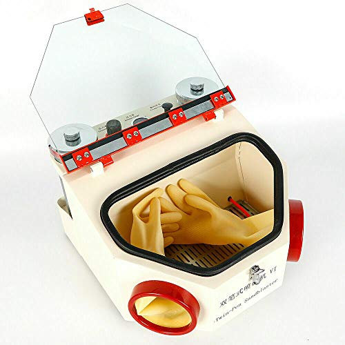 Sabbiatrice dentale Lab Sabbiatrice professionale 4 kg/cm con grande finestra Double Pen Sandblaster 220 V