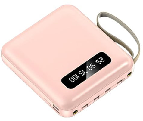 Ladegerät Bank - Laptop Ladegerät Bank | 5000mAh Tragbares Ladegerät Pack | Digitalanzeige Ladebank | Mobile Akkubank | Kleine Pow-er Bank LCD Display | Tragbare LED Display Pow-er Pack | Pow-er