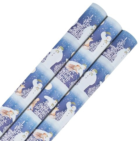 Hallmark 6M Wrapping Paper, Pack of 3, The Snowman, 2M Each, Christmas