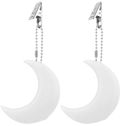 Demiawaking LED Handtaschenlicht, mit Sensor automatische An & Aus, Taschenlicht Taschenlampe, Nachtlicht, LED Anhänger Schlüsselanhänger, Geschenke für Frauen, Mutter, Freunde (Mond, 2Pcs)