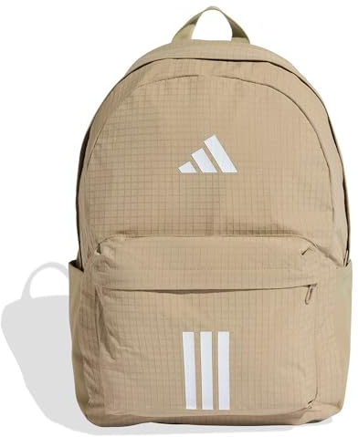 adidas Unisex ESSENTIALS 3 STRIPES BACKPACK BACK TO SCHOOL 2, Wonder Cargo/white, One size