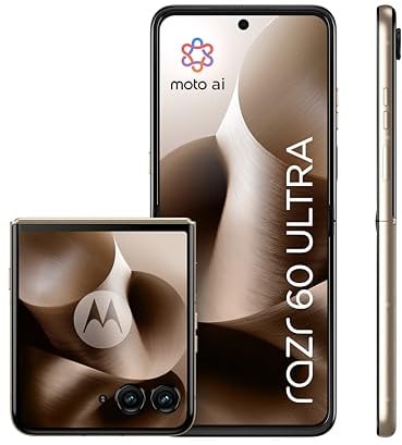 Motorola rarz 60 Ultra, 32GB (16GB+16GB RAM Boost)/512GB Madera, Sistema de cámaras de 50MP con Moto ai, batería 4500 mAh, cárga rápida de 68W, Snapdragon 8 Elite, + Moto Tag