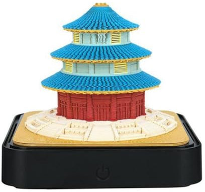 Osmond 2024 Kalender-Notizblock, 3D-Papier, Kunst, Erde, Dekoration, Tischkalender, DIY-Notizen, Notizblock, Skulptur, Palast, Langlebig, Einfache Installation