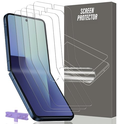 Gelaasso 4 Piezas Protector de Pantalla para Samsung Galaxy Z Flip 8 | Anti-Kratzer, keine Blasen, Berührungsempfindlich, Unterstützung In-Display Fingerabdruck-Scanner