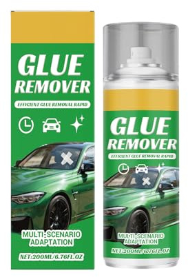 Holdes Kfz-Kleberentferner - Sicheres Kleber Entfernungs Spray - Aufkleberentferner Für Autos | 200 Ml Reiniger Für Folien Etiketten Klebeband Auf Fenster Wand Fliesen Boden