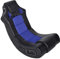 vidaXL Fauteuil à Bascule Enceinte Cuir Synthétique Noir et Bleu Meuble Salon