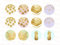 Vintageparts Motivbogen Goldregen für 25mm Cabochons Schmuck selber Machen