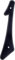 Hillman 839752, 4-Inch Black House Number 1, Nail Plastic