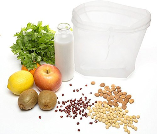 Nut Milk Bag Organic, Yogurt Strainer, Nut Milk Bag - Cheesecloth and Food Strainer, Smooth Nut Milks & Juices Reusable Bag - Strong Fine Hemp Mesh Bag Fine Mesh Nylon
