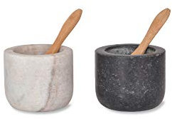 Brompton Salt & Pepper Pots by Garden Trading | Crafted in Granite | H5 X Diameter 6cm