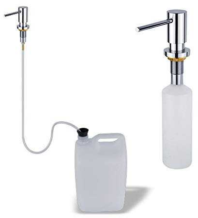 Nimco Unix Seifenspender zum Einbau - Messing - Windung Seifenspender oder Spülmittelspender - ohne Gefäß