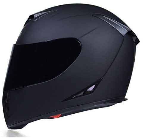 Integralhelm Motorrad mit Doppelscheibe Stilvoller Rennhelm mit Schnellverschluss Casco Moto Motorradhelme Herren/Damen Integralhelm