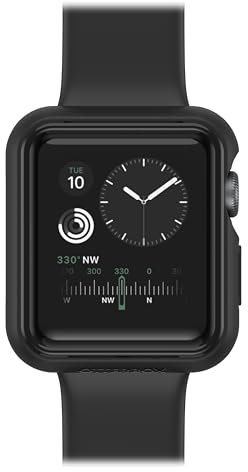 OtterBox Bumper Apple Watch Series 3-38mm, antichock e cadute, sottile e protettivo per schermo e bordi dell' Apple Watch, Nero