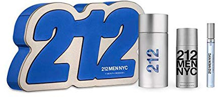 Carolina Herrera, PACO RABANNE 212 MEN EAU DE TOILETTE AFTER SHAVE GEL 100ML + MINIATURA 1UN. Unisex adulto, Negro, Único