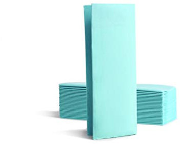 Alvotex CHIC Airlaid 50 Servietten, 1/8 Falten Stoffähnlich, hochwertige Einwegserviette, 32x40 cm, Mint Blau