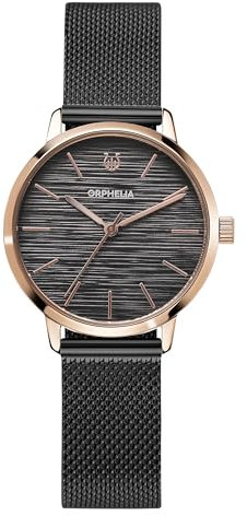Orphelia Damen Analog Uhr Violetta mit Mesh Edelstahl Armband