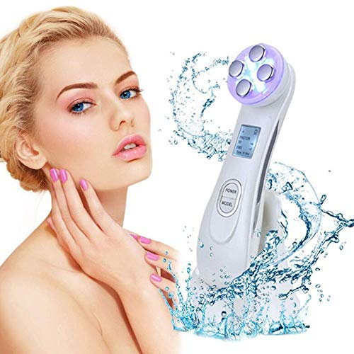 ZLYJ Facial Aparato Radiofrecuencia,Rejuvenecimiento Limpieza Profunda Facial Instrumento Antiarrugas RF LED Ultrasonido Cuidado Facial Anti-envejecimiento
