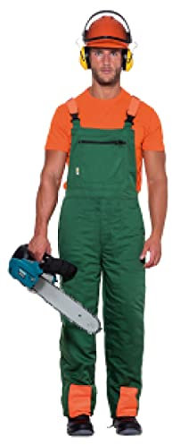SALOPETTE PETTORINA TUTA DA LAVORO PROTEZIONE TAGLIO MOTOSEGA ANTITAGLIO VERDE taglia L