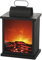 DbKW Metall und Glas - LED Kaminfeuer- Laterne - 30 cm Höhe - USB Anschluss/Netz- oder Batteriebetrieb. Tischkamin Laterne Tischfeuer mit Flammen-flackern Kaminlaterne…