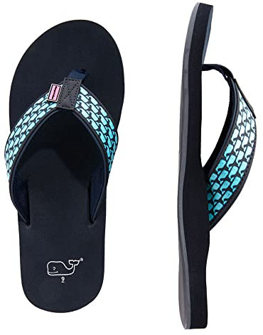 Vineyard Vines Classic Whale Foam Flip-Flops blue Size: 6 UK
