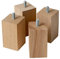 IPEA Pieds de Meuble et Canapé en Bois Rectangulaires - Hauteur 100 mm - Fabriqué en Italie - Lot de 4 Pieds en Bois Brut pour Armoires et Fauteuils - Couleur Claire