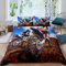 Loussiesd 3D Dirt Bike Bettwäsche 155x220cm Extreme Sport Bettbezug für Kinder Jungen Jugend Teens Motorrad Muster Bettwäsche Set Motocross Fahrer Illustration Schlafzimmer Dekor 2 Stück Bettbezug