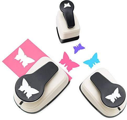 Schmetterling Locher, Schmetterling Locher, Schmetterling Papierstanzer, Locher für Papierhandwerk, Karton, Scrapbooks, 2.5cm, 1.6cm, 0.9cm Papierstanzer zum Basteln