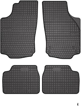 OMAC Gummi Fußmatten kompatibel mit Opel Corsa C 2000-2006 Automatten Gummi Schwarz 4tlg