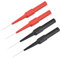Testsonde Multimeter,Prüfsonden,Messleitung Sonde Probe Test Pin,Bananenstecker Multimeter Testsonde,Isolations Nadel,für Messung Industrie Abnehmbare Sonde Isolationspiercing,0,7mm,4 Stück