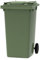ESE Poubelle Conteneur à déchets 240L Vert + Couvercle vert