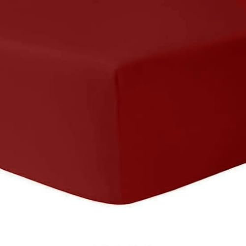 Drap Housse Coton (Rouge, 140 X 190 cm)