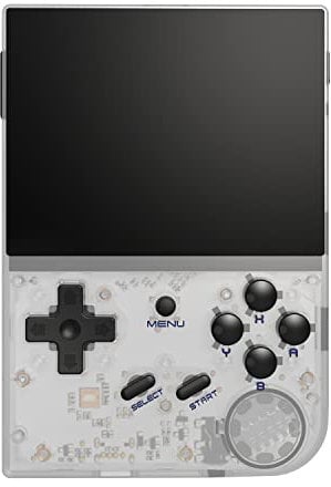 DREAMHAX RG35XX Console di gioco portatile con schermo IPS da 3,5 pollici da 640 x 480 pollici integrato 5470 + sistema Linux, supporto per videogiochi palmare e uscita TV HDMI, regalo retrò (bianco