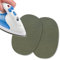 USIT, 2 Piezas Mini Parches de Ante Termoadhesivos, 13x9 cm, Ideales para Reparar Pantalones, Chaquetas y Camisas, Tintes Inalterables, Verde Oliva