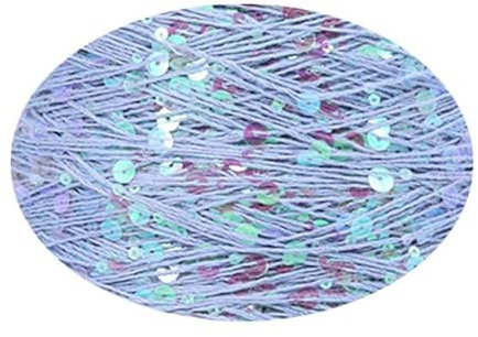 Baumwolle Strickgarn 50g/Stück Pailletten Garn 6mm+3mm Laser Pailletten DIY Kleidungsstück Zubehör