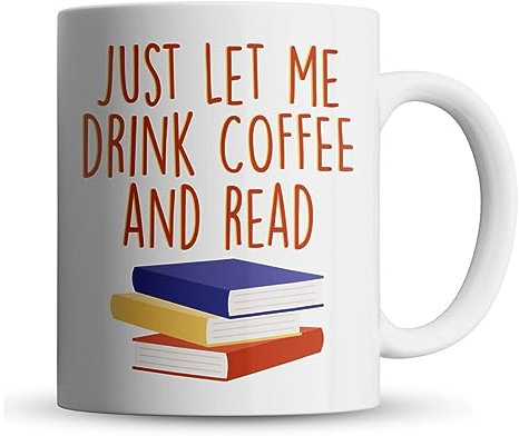 Inky Penguin - Let Me Drink Coffee and Read - Caffeine, Reading, Book Gift Mug, Ceramic, 11fl. oz.