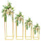 JINPRDAMZ 4 supporti per fiori per matrimoni,centrotavola,100 cm,80 cm,60 cm,40 cm,in metallo,supporto per fiori alto,geometrico,colonna di fiori per decorazioni per la casa,soggiorno,feste