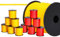 ToolSpace 12x Maurerschnur Bauschnur - 100m x 1.6 mm - 6X Rot, 6X Gelb - Polypropylen-Seide - Richtschnur - Lotschnur - Stärke Pflasterschnur - langlebig & reißfest - Maurerschnur für Wasserwaage