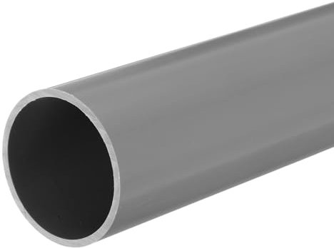 QUARKZMAN Tube Rigide en PVC Tube Rond 45,2mm ID 50mm OD 33cm de Long Gris Clair pour Manchon de Câble de Conduite d'Eau