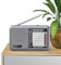 Radio Portátil Am/Fm/Gs, Recargable, Gris, Con Auricular, Genérico