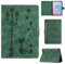 Rosbtib Funda para Samsung Galaxy Tab S6 10.5 Pulgadas (SM-T860/ T865) 2019 Funda Protectora de Piel sintética con Soporte, Una Pareja de Gatos íntimos bajo una farola, para Galaxy Tab S6, Verde