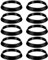 10uds Anillo de Sellado Cónico, Arandelas de Junta Cónica para Tubería de Drenaje de 1 1/2 Pulgada Sifón de Trampa de Olores de Fregadero Diámetro Interior de 38mm Diámetro Exterior de 43mm