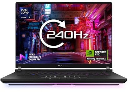 ASUS ROG Strix SCAR G635LW 16.0 WQXGA 240Hz Gaming Laptop (Intel Core Ultra 9 275HX, NVIDIA GeForce RTX 5080 Laptop GPU, 64GB RAM, 2TB SSD, UK Layout Backlit Keyboard, Windows 11 Home)