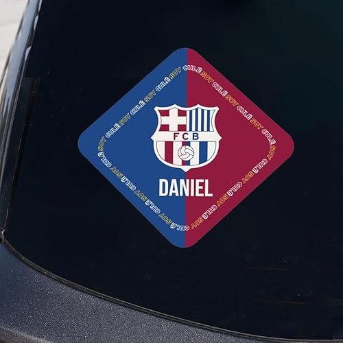 Wanapix | Autoaufkleber Personalisiert | Raute 15x15 cm | Culé Herz