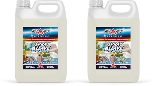 Blast Patio Pro - Spray & Leave Path and Patio Cleaner Rapid Action Outdoor Treatment | Mould, Mildew, Lichen, Algae Remover | Decking, Driveways, Rooftops - 10 Litre