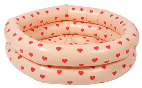 TOYANDONA Piscina Inflable para Niños Pequeña Tobogán 3 Círculos para Patio Fácil De Almacenar