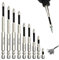 9 Stück Hochmagnetischer Schraubendreher-Bohrer-Bit-Satz, Hochmagnetischer Bit Satz, 25 mm, 50 mm, 65 mm, 70 mm, 75 mm, 90 mm, 100 mm, 120 mm, 150 mm