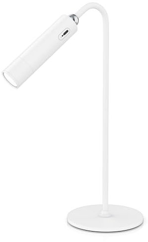 CSL - 4 in 1 LED Tischlampe dimmbar - mit Magnethalterungen - 3 Helligkeitsstufen – 1800 mAh Li-Ionen-Akku – Laden über USB – 3 Montagearten (Standfuß Wandhalterung Clip) oder als Taschenlampe